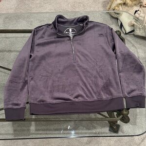Men's Purple Half-Zip Sweater